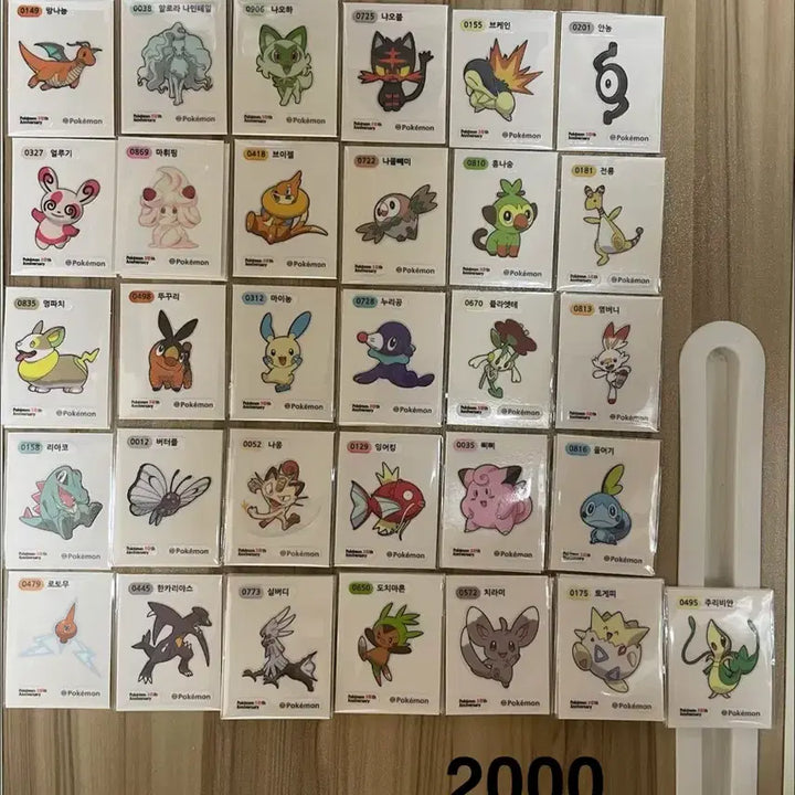 [BUNJANG] Pokemon 30th Anniversary Season 5 Sticker / 포켓몬 띠부씰 30주년 아트웍