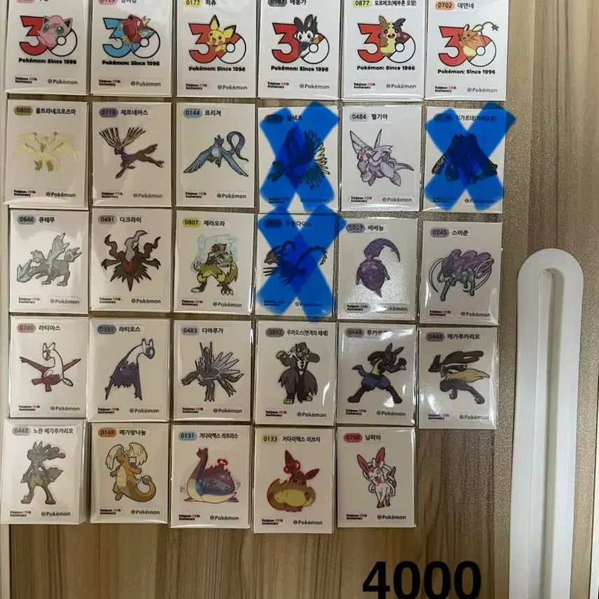 [BUNJANG] Pokemon 30th Anniversary Season 5 Sticker / 포켓몬 띠부씰 30주년 아트웍