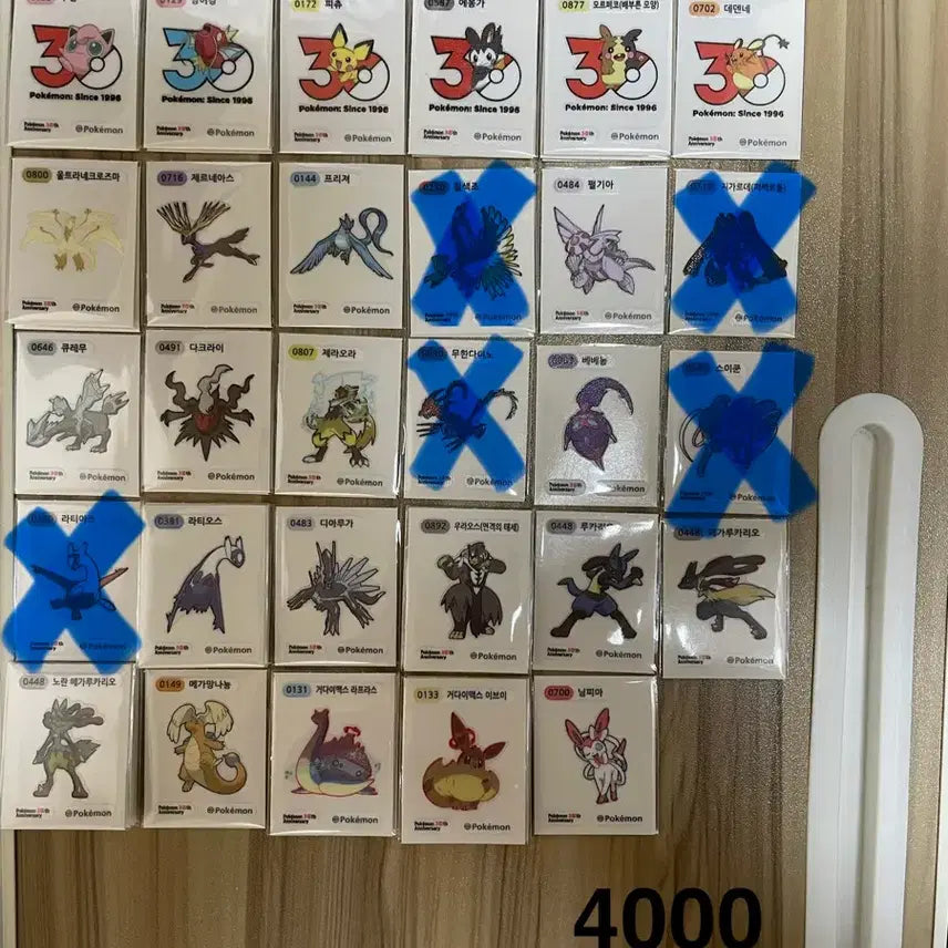 [BUNJANG] Pokemon 30th Anniversary Season 5 Sticker / 포켓몬 띠부씰 30주년 아트웍
