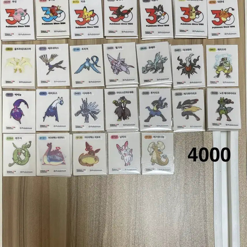 [BUNJANG] Pokemon 30th Anniversary Season 5 Sticker / 포켓몬 띠부씰 30주년 아트웍