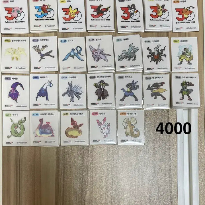 [BUNJANG] Pokemon 30th Anniversary Season 5 Sticker / 포켓몬 띠부씰 30주년 아트웍