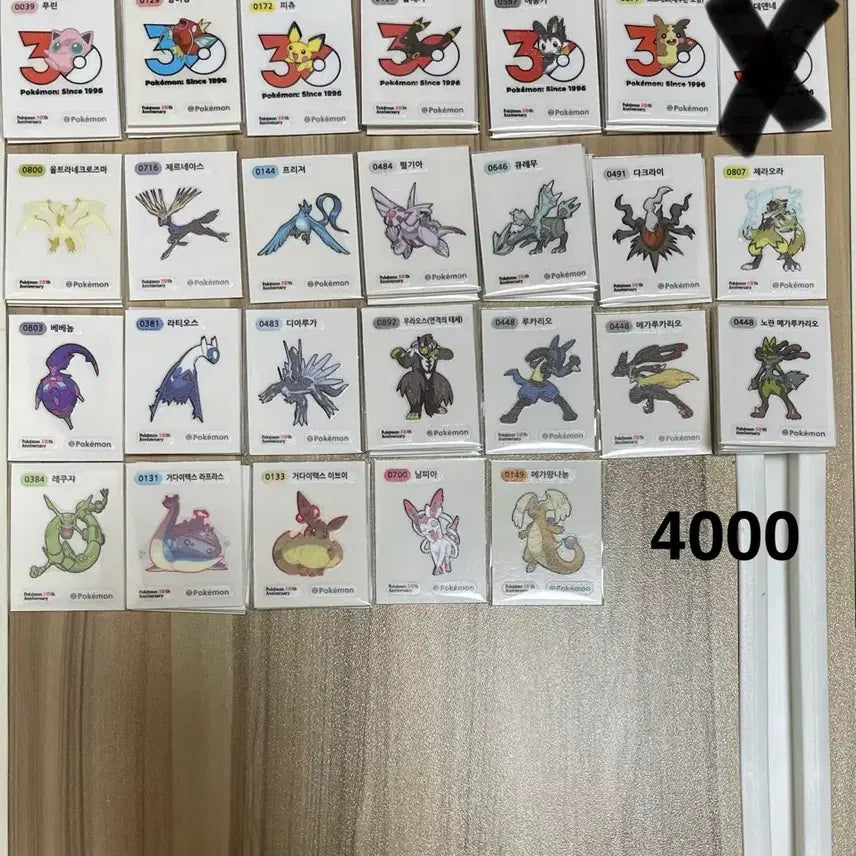 [BUNJANG] Pokemon 30th Anniversary Season 5 Sticker / 포켓몬 띠부씰 30주년 아트웍