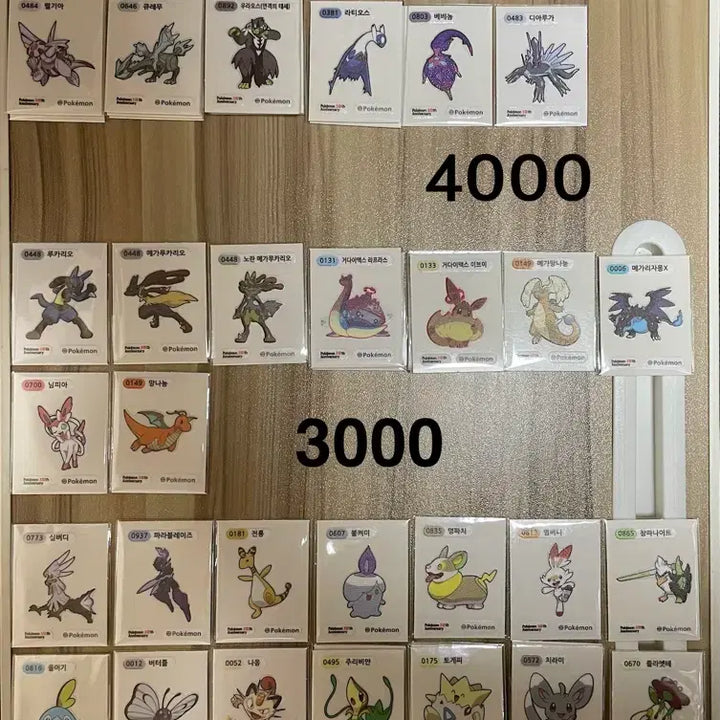[BUNJANG] Pokemon 30th Anniversary Season 5 Sticker / 포켓몬 띠부씰 30주년 아트웍