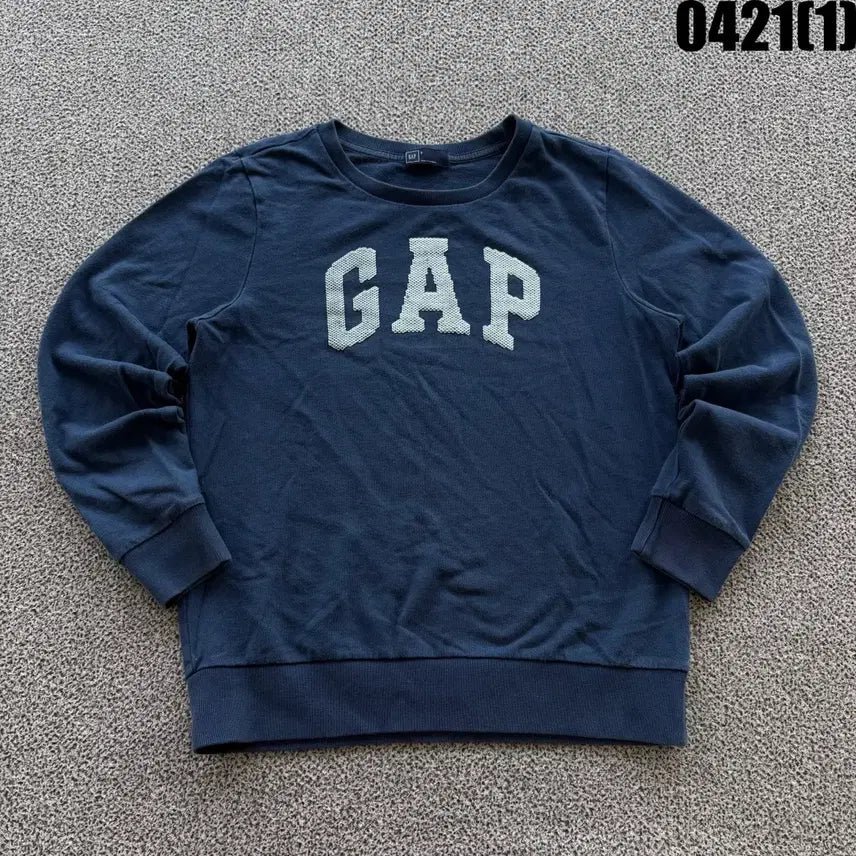 [BUNJANG] GAP Logo Sweatshirt Navy S / GAP 갭 로고 맨투맨 네이비 S