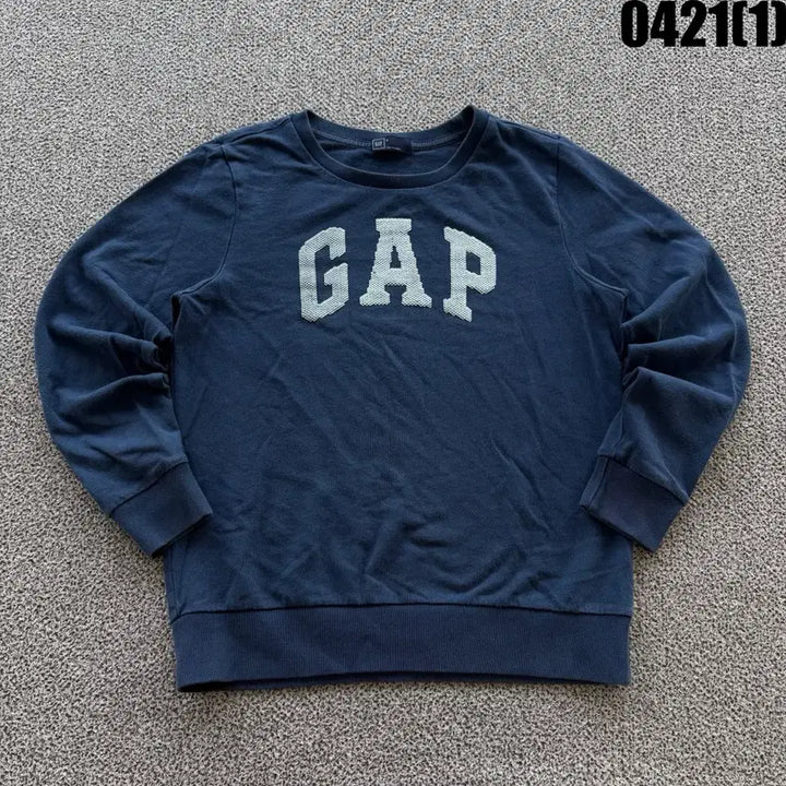 [BUNJANG] GAP Logo Sweatshirt Navy S / GAP 갭 로고 맨투맨 네이비 S