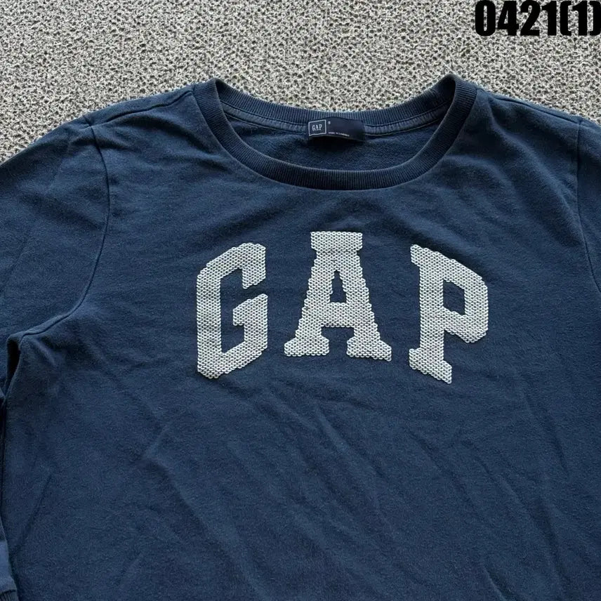 [BUNJANG] GAP Logo Sweatshirt Navy S / GAP 갭 로고 맨투맨 네이비 S
