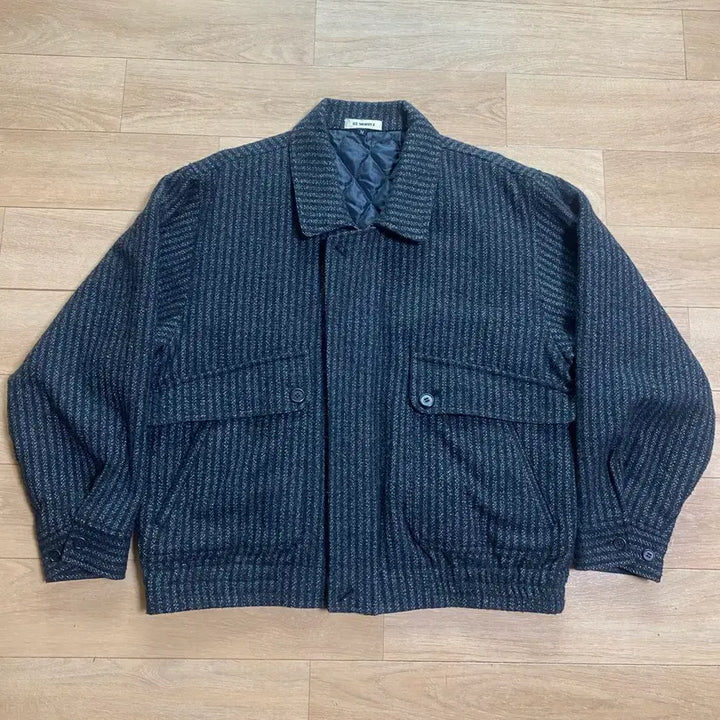 [BUNJANG] ST. MORITZ Wool Blouson Herringbone Jacket / ST. MORITZ 울 블루종
