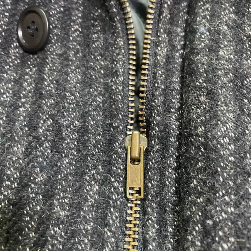 [BUNJANG] ST. MORITZ Wool Blouson Herringbone Jacket / ST. MORITZ 울 블루종