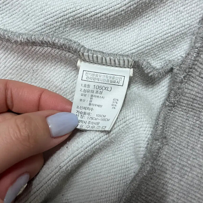 [BUNJANG] The North Face Gray Two Logo Sweatshirt (XL) / [정품] 노스페이스 그레이 투로고 맨투맨 [ XL ]