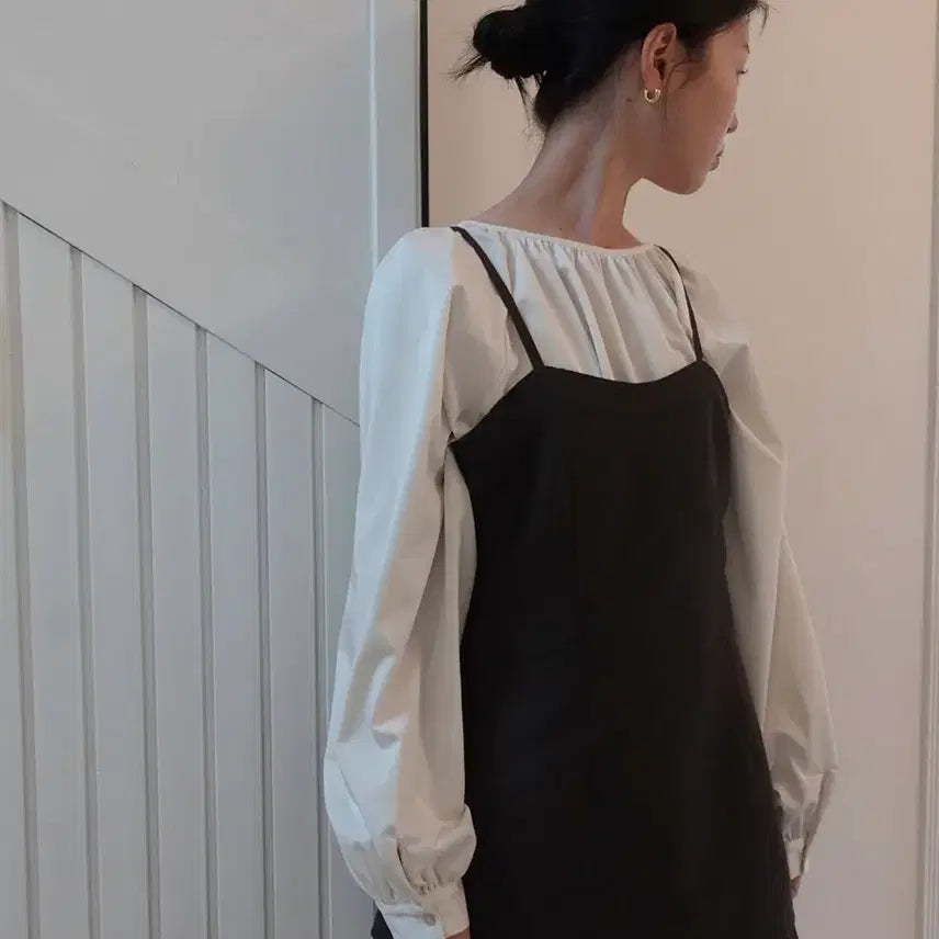 [BUNJANG] M.O.K Wool Bustier Blouse - Black / m.o.k 모크 울 뷔스티에 블라우스 블랙