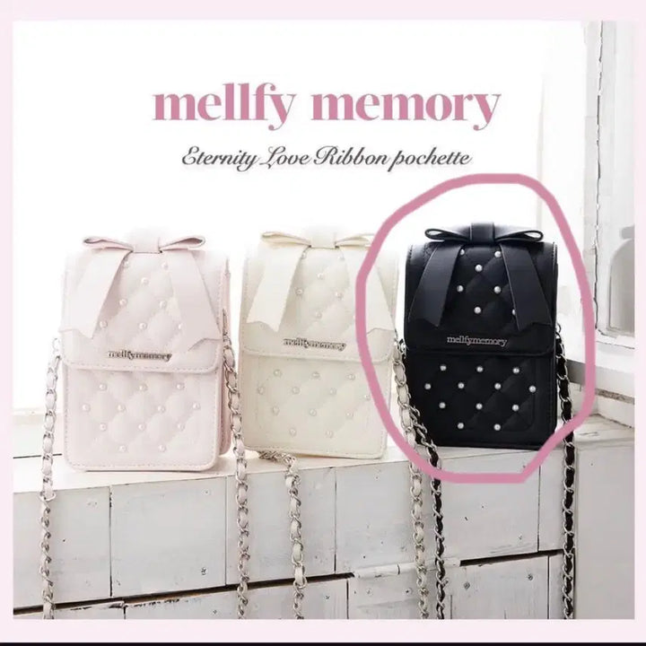 [BUNJANG] Mellfy Memory Ribbon Pocket Shoulder Bag / mellfy memory 리본 포켓 가방 멜피메모리 양산형 로리타 지뢰계
