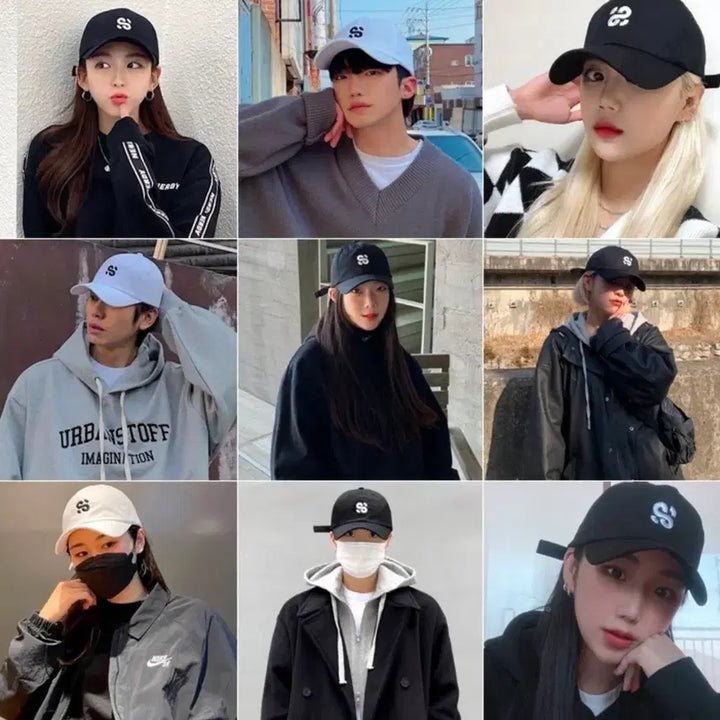 [BUNJANG] Sleepy Sleep SS Logo Ball Cap Hat Black / 슬리피슬립 SS 로고 볼캡 모자 블랙