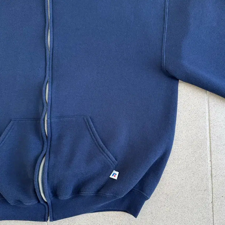 [BUNJANG] Russell Athletic Vintage Navy Hoodie L / 00s 빈티지 러셀 후드집업 네이비 L
