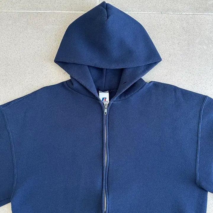 [BUNJANG] Russell Athletic Vintage Navy Hoodie L / 00s 빈티지 러셀 후드집업 네이비 L