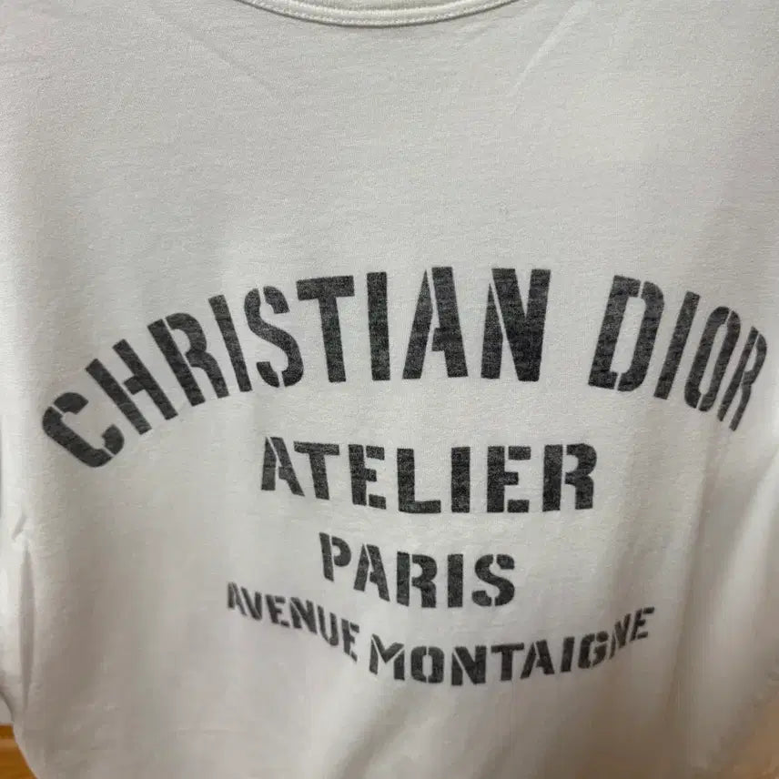 [BUNJANG] Christian Dior Atelier Logo Short Sleeve T-Shirt White M / 디올 아뜰리에 반팔티