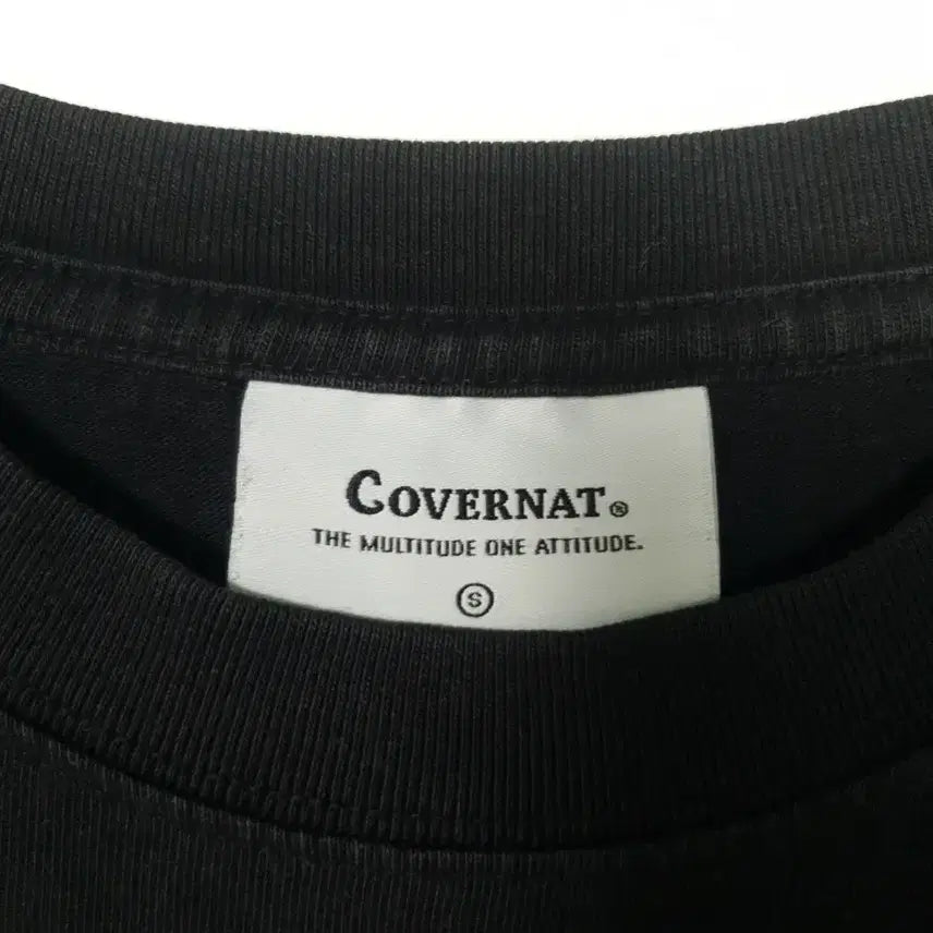 [BUNJANG] Covernat Black Short Sleeve T-shirt / 커버낫 블랙 반팔 티셔츠 1001204
