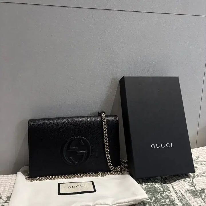 [BUNJANG] Gucci Soho Chain Bag Black / 구찌 소호 체인백 풀박스