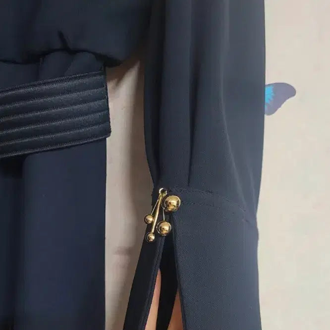 [BUNJANG] Deuel Scarf Ribbon Dress / 듀엘 스카프 리본 원피스