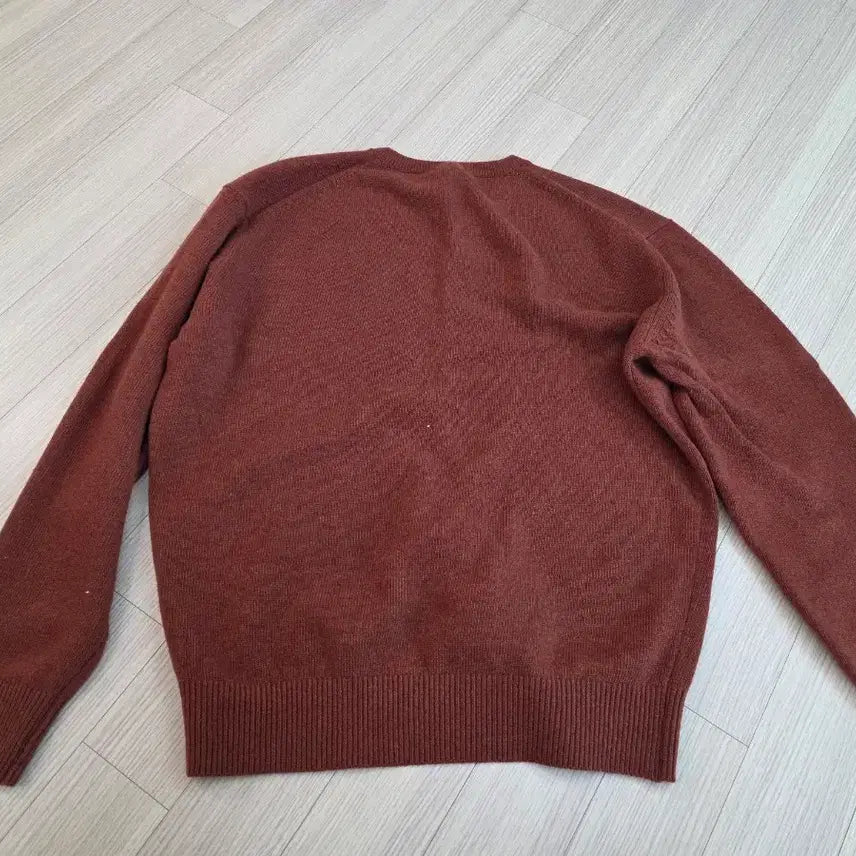 [BUNJANG] Steady-Everywhere Cozy Wool Cashmere V-Neck Knit (Dark Orange) / (3사이즈)스테디에브리웨어 코지 울 캐시미어 브이넥 니트 (다크 오렌지)
