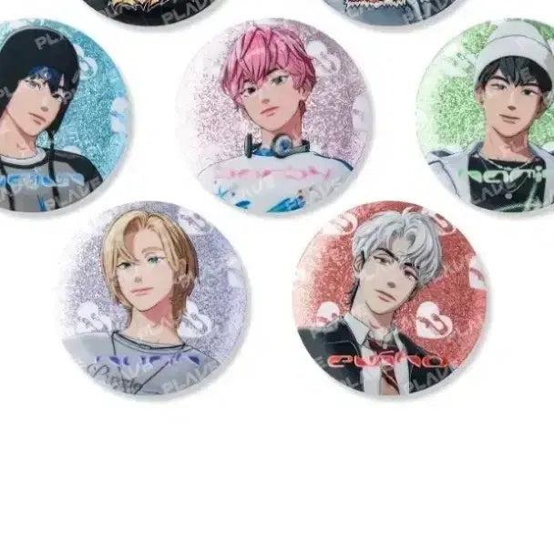 [BUNJANG] PLAVE Kakurenbo Glitter Badge Set / 플레이브 카쿠렌보 글리터 뱃지 세트