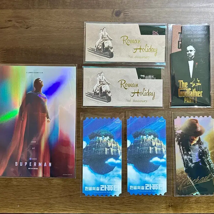 [BUNJANG] 영화 특전 6개 일괄 판매합니다. (슈퍼맨/라퓨타/로마의휴일/대부) / 영화 특전 7개 일괄 판매합니다.