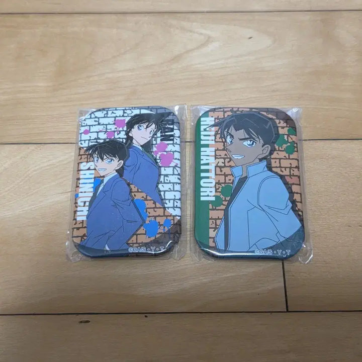 [BUNJANG] Detective Conan Can Badge Set (Shinran, Heiji) / 명탐정코난 캔뱃지(신란, 헤이지) 세트