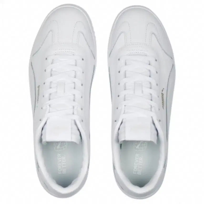 [BUNJANG] Puma Club 5v5 White Leather Sneakers 220mm / 푸마 클럽5v5 새상품 220mm