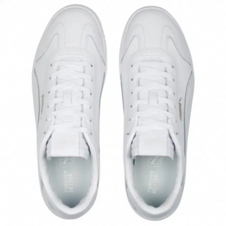 [BUNJANG] Puma Club 5v5 White Leather Sneakers 220mm / 푸마 클럽5v5 새상품 220mm