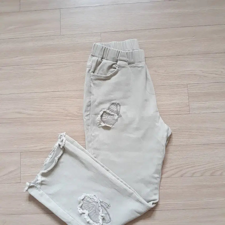 [SOLD OUT] 바지 면스판 밴딩 세미부츠컷 팬츠 2벌 일괄