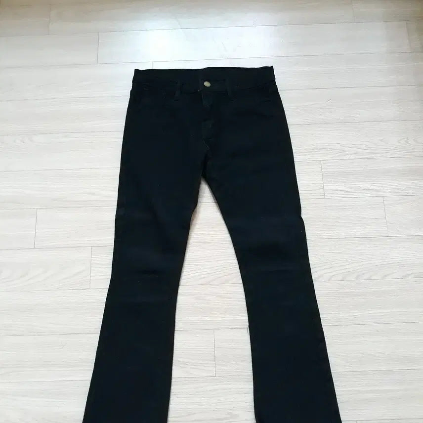[SOLD OUT] 바지 면스판 밴딩 세미부츠컷 팬츠 2벌 일괄