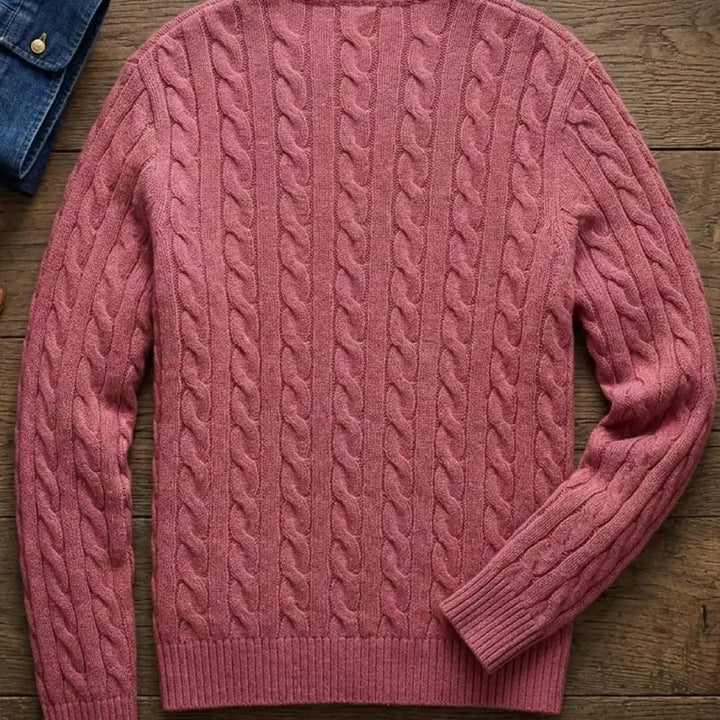 [BUNJANG] Polo Ralph Lauren Cable Knit Sweater / 폴로 랄프로렌 케이블 니트 핑크