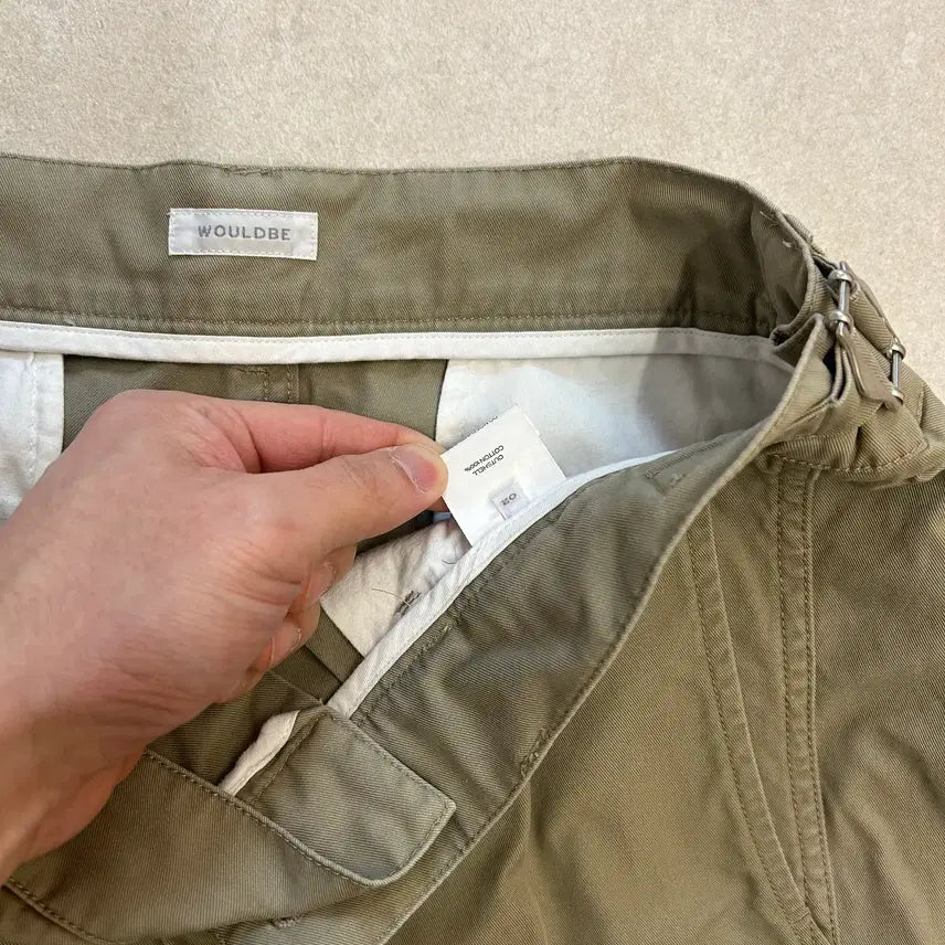 [BUNJANG] Woodbee Two Pleated Chino Pants Khaki Beige Size 2 / 우드비 투플렛치노팬츠/카키베이지(2)