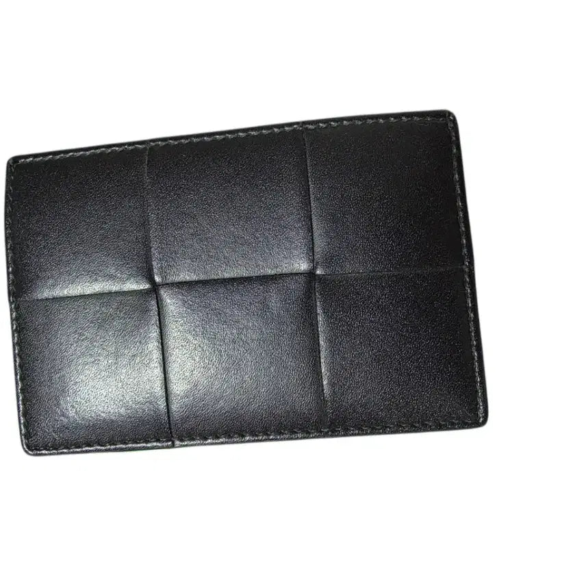 [BUNJANG] Bottega Veneta Cassette Card Case Black Lambskin / 보테가 베네타 카세트 카드 케이스 블랙 (풀구성)