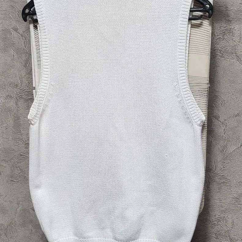 [BUNJANG] Polo Ralph Lauren White Knit Vest / 폴로 랄프로렌 화이트 니트 조끼