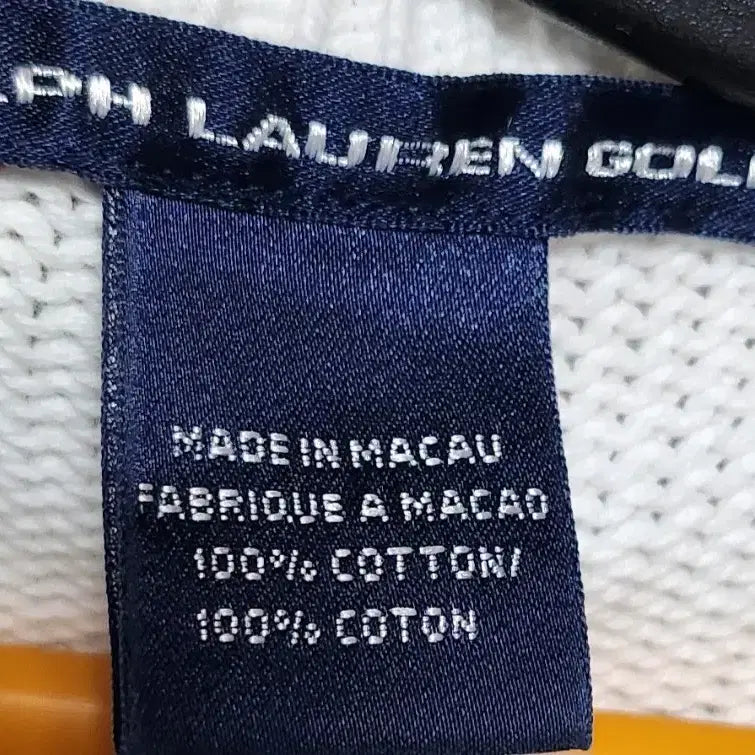 [BUNJANG] Polo Ralph Lauren White Knit Vest / 폴로 랄프로렌 화이트 니트 조끼