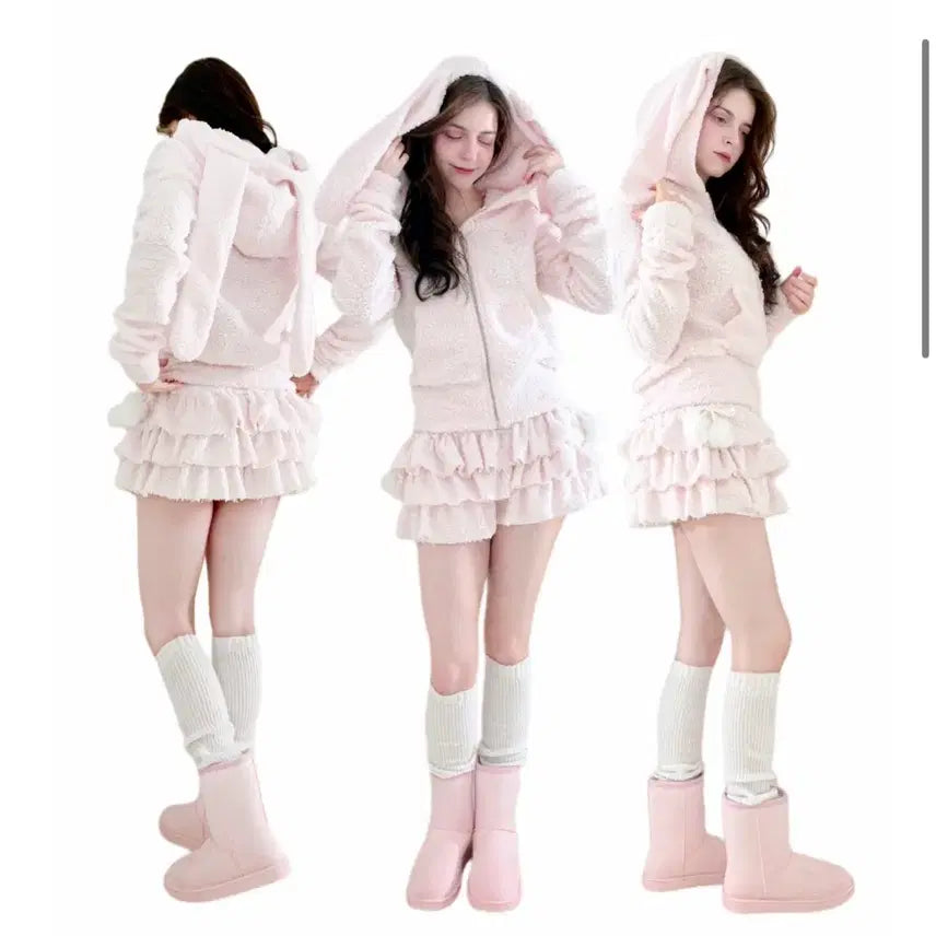 [BUNJANG] Blue Angel Robi Bunny Setup (Baby Pink) / 블루엔젤 롭이어버니셋업 판매(베이비핑크)