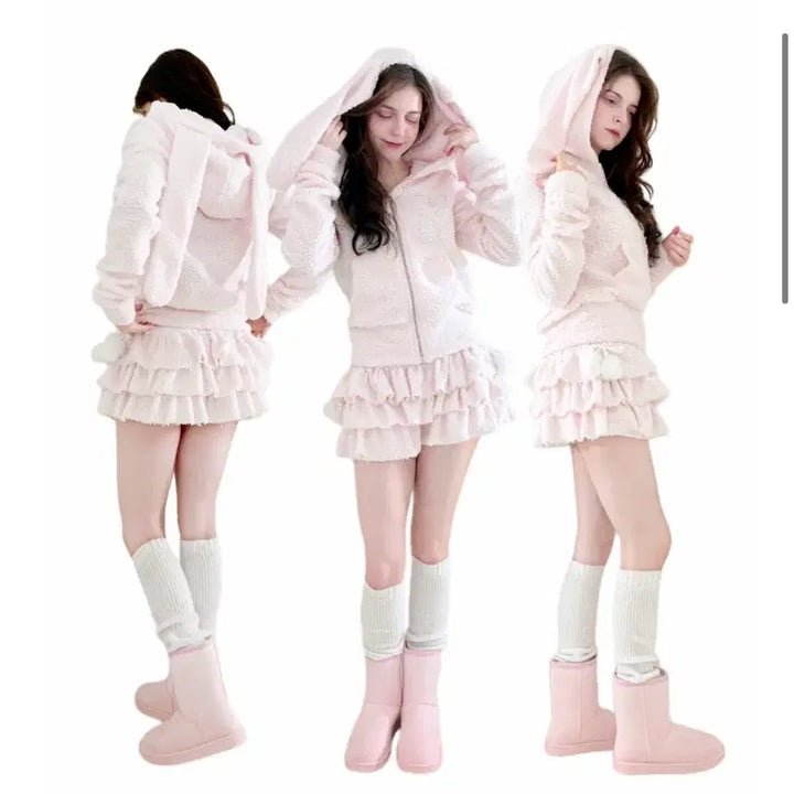 [BUNJANG] Blue Angel Robi Bunny Setup (Baby Pink) / 블루엔젤 롭이어버니셋업 판매(베이비핑크)
