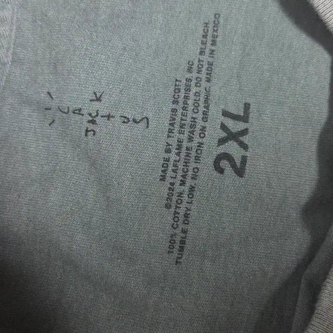 [SOLD OUT] [2XL] 트래비스 스캇 캑터스 베가스 반팔 티셔츠 그레이