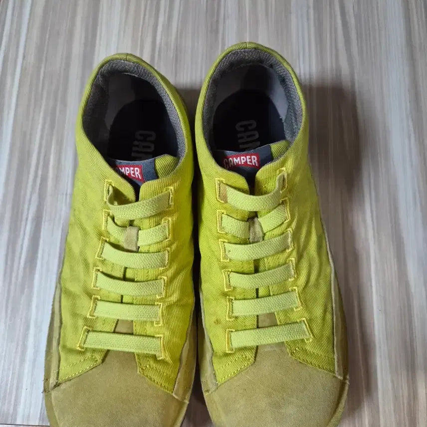 [BUNJANG] Camper Yellow Slip-On Sneakers / 캠퍼 옐로우 슬립온 운동화