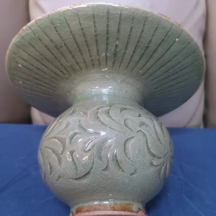 [BUNJANG] Yuan Dynasty Celadon Porcelain Bowl / 원대기물/용천청자.타구.