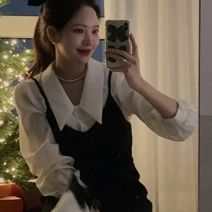 [BUNJANG] Dalt Glam Ivory Blouse / 달트 글램 블라우스(아이보리)