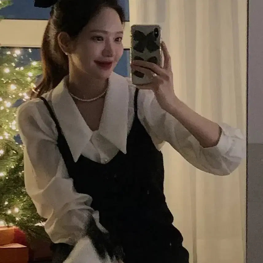 [BUNJANG] Dalt Glam Ivory Blouse / 달트 글램 블라우스(아이보리)