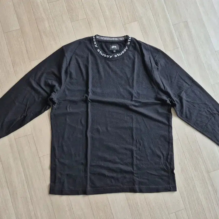 [BUNJANG] Stussy Black Neck Logo Long Sleeve XL / 스투시 블랙 넥 로고 롱슬리브 XL