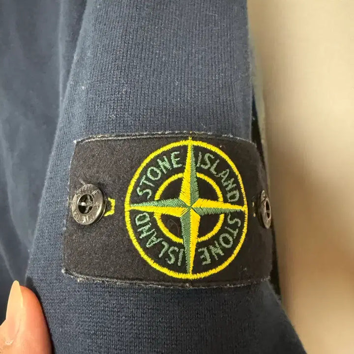 [BUNJANG] Stone Island Navy Knit Sweater / {A+/XXL} 25ss 스톤아일랜드 네이비 니트 백화점판