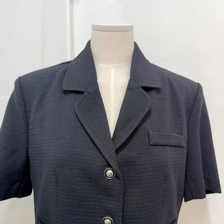 [BUNJANG] Black Short Sleeve Tweed Jacket / 블랙 반팔트위드자켓 하객룩 여름하객룩 4420