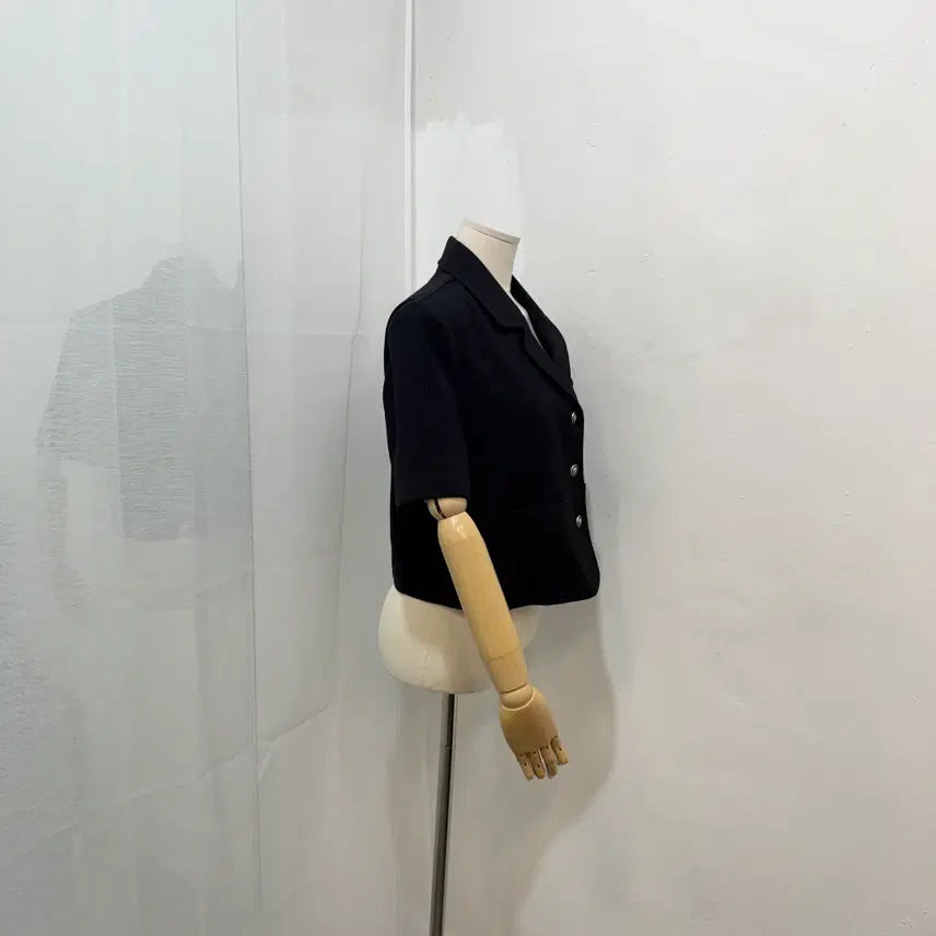 [BUNJANG] Black Short Sleeve Tweed Jacket / 블랙 반팔트위드자켓 하객룩 여름하객룩 4420