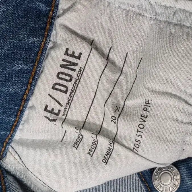 [BUNJANG] RE/DONE 70S STOVE PIPE Jeans / [프리미엄진] 리던 redone 70S STOVE PIPE 진