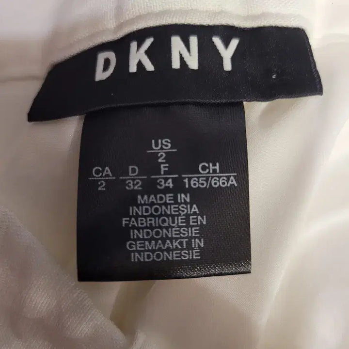 [BUNJANG] DKNY Ivory 7/8 Length Linen Pants / DKNY아이보리색 여성 7부 마 바지
