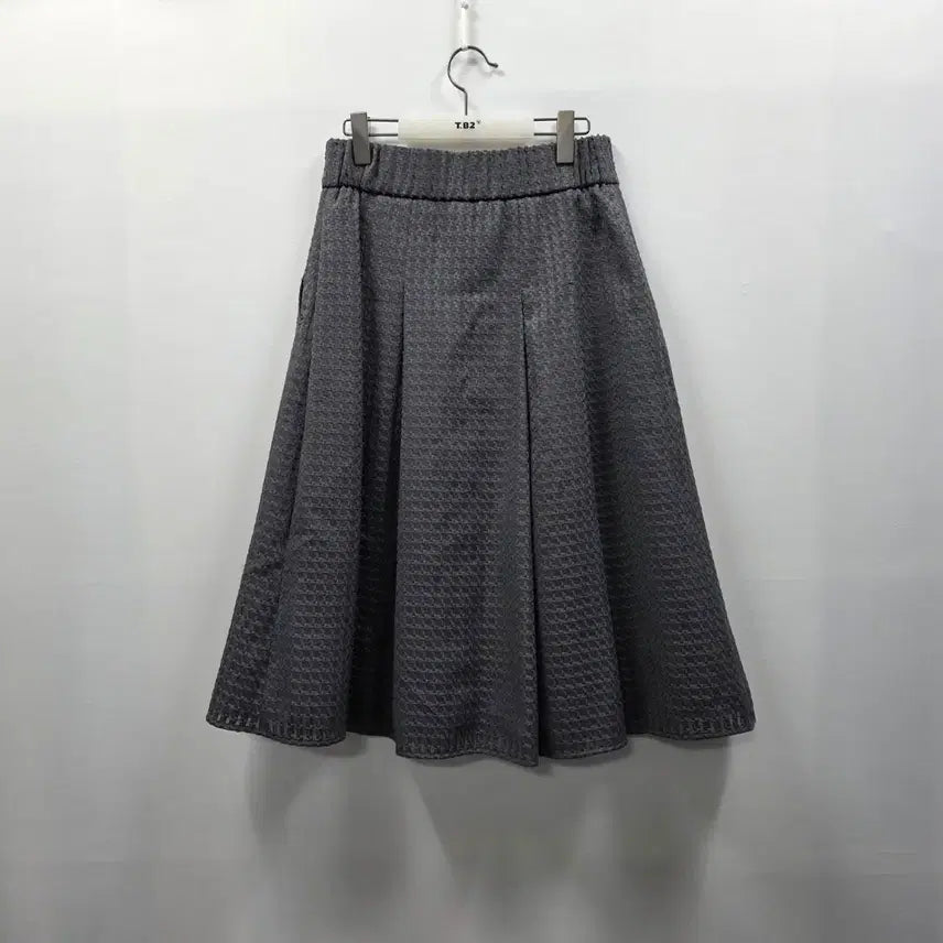 [BUNJANG] Karl Lagerfeld Grey Flared Midi Skirt / 1139 칼라거펠드 KARL LAGERFELD 그레이 플레어 미디 스커트