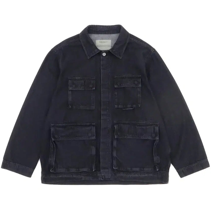 [BUNJANG] Uniform Bridge Denim BDU Black Washed Jacket / [L유니폼브릿지 데님 bdu 블랙워시드 자켓